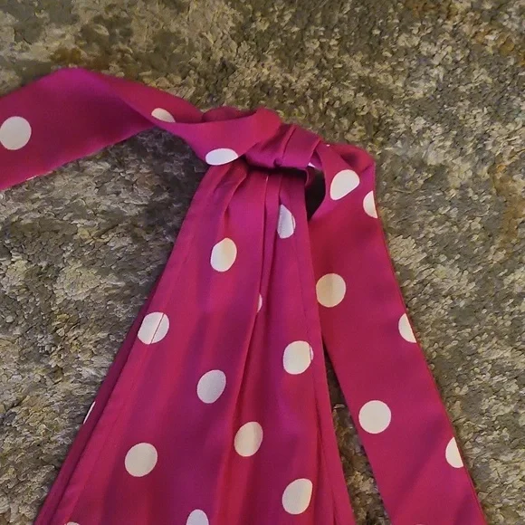 Maison Tara Pink Polka Dot Dress Size 12 NWT - Picture 7 of 11